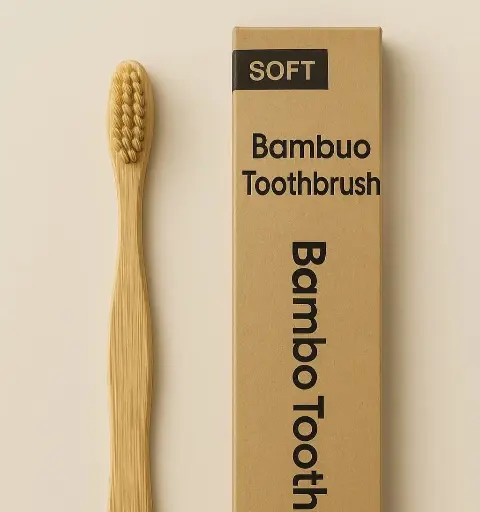 (Yellow brussels) Bamboo toothbrush